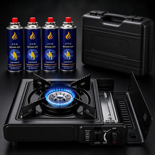 Portable single burner camping - burner,