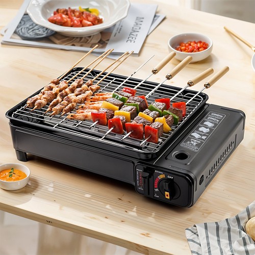 Partable gas bbq grill - grill, camping